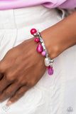 Lush Landscaping - Pink Bracelet - Paparazzi Accessories Bracelet Bedazzle Me Pretty Mobile Fashion Boutique