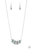 Lustrous Laurels - Green Necklace - Paparazzi Accessories Necklace Bedazzle Me Pretty Mobile Fashion Boutique