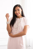 Lustrous Legacy - White - 2020 Zi Collection Bracelet - Empire Diamond Exclusive - Paparazzi Accessories Bedazzle Me Pretty Mobile Fashion Boutique