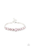 Lusty Luster - Pink Bracelet - Paparazzi Accessories Bracelet Bedazzle Me Pretty Mobile Fashion Boutique