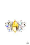 Luxury Luster - Yellow Ring - Paparazzi Accessories Ring Bedazzle Me Pretty Mobile Fashion Boutique