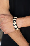 Macho Maverick - Black Bracelet - Paparazzi Accessories Bracelet Bedazzle Me Pretty Mobile Fashion Boutique