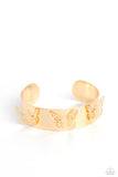 Magical Mariposas - Gold Bracelet - Paparazzi Accessories Bracelet Bedazzle Me Pretty Mobile Fashion Boutique