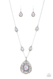 Magical Masquerade - Silver Necklace - Paparazzi Accessories Necklace Bedazzle Me Pretty Mobile Fashion Boutique
