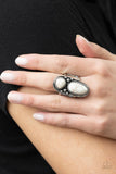 Magical Mesas - White Ring - Paparazzi Accessories Ring Bedazzle Me Pretty Mobile Fashion Boutique