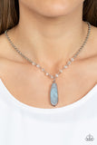 Magical Remedy - Blue Necklace - Paparazzi Accessories Necklace Bedazzle Me Pretty Mobile Fashion Boutique