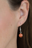 Magically Modern - Orange Necklace - Paparazzi Accessories Necklace Bedazzle Me Pretty Mobile Fashion Boutique