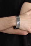 Magnate Mecca - Silver Mens Bracelet - Paparazzi Accessories Mens Bracelet Bedazzle Me Pretty Mobile Fashion Boutique