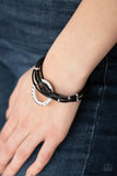 Magnetic Muse - Black Bracelet - Paparazzi Accessories Bracelet Bedazzle Me Pretty Mobile Fashion Boutique