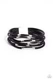Magnetic Personality - Black Bracelet - Paparazzi Accessories Bracelet Bedazzle Me Pretty Mobile Fashion Boutique