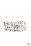 Magnetically Maven - Silver Bracelet - Paparazzi Accessories Bracelet Bedazzle Me Pretty Mobile Fashion Boutique