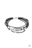 Magnetically Modern - Black Bracelet - Paparazzi Accessories Bracelet Bedazzle Me Pretty Mobile Fashion Boutique