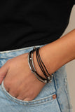 Magnetically Modern - Black Bracelet - Paparazzi Accessories Bracelet Bedazzle Me Pretty Mobile Fashion Boutique