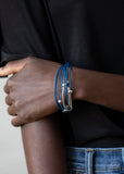 Magnetically Modern - Blue Bracelet - Paparazzi Accessories Bracelet Bedazzle Me Pretty Mobile Fashion Boutique