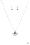 Magnificent Manifestation - Blue Necklace - Paparazzi Accessories Necklace Bedazzle Me Pretty Mobile Fashion Boutique