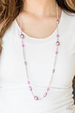 Magnificently Milan - Purple Necklace - Paparazzi Accessories Necklace Bedazzle Me Pretty Mobile Fashion Boutique