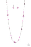 Magnificently Milan - Purple Necklace - Paparazzi Accessories Necklace Bedazzle Me Pretty Mobile Fashion Boutique