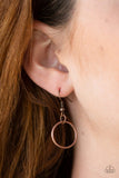 Main Street Mechanics - Copper Necklace - Paparazzi Accessories Necklace Bedazzle Me Pretty Mobile Fashion Boutique