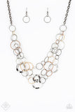 Main Street Mechanics - Multi Necklace - Paparazzi Accessories Necklace Bedazzle Me Pretty Mobile Fashion Boutique