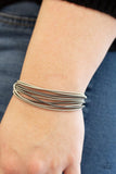 Mainstream Maverick  - Silver Bracelet - Paparazzi Accessories Bracelet Bedazzle Me Pretty Mobile Fashion Boutique