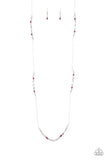 Mainstream Minimalist - Purple Necklace - Paparazzi Accessories Necklace Bedazzle Me Pretty Mobile Fashion Boutique