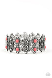 Majestic Gardens - Pink Bracelet - Paparazzi Accessories Bracelet Bedazzle Me Pretty Mobile Fashion Boutique