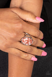 Majestic Marbling - Brown Ring - Paparazzi Accessories Ring Bedazzle Me Pretty Mobile Fashion Boutique