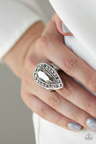 Majestic Mayhem - Silver Ring - Paparazzi Accessories Ring Bedazzle Me Pretty Mobile Fashion Boutique