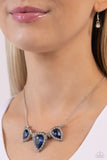 Majestic Met Ball - Blue Necklace - Paparazzi Accessories Necklace Bedazzle Me Pretty Mobile Fashion Boutique