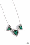 Majestic Met Ball - Green Necklace - Paparazzi Accessories Necklace Bedazzle Me Pretty Mobile Fashion Boutique