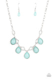 Majestically Mystic - Blue Necklace - Paparazzi Accessories Necklace Bedazzle Me Pretty Mobile Fashion Boutique