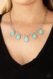 Majestically Mystic - Blue Necklace - Paparazzi Accessories Necklace Bedazzle Me Pretty Mobile Fashion Boutique