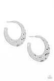Make a Ripple - Silver Earrings - Paparazzi Accessories Earrings Bedazzle Me Pretty Mobile Fashion Boutique