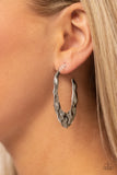 Make a Ripple - Silver Earrings - Paparazzi Accessories Earrings Bedazzle Me Pretty Mobile Fashion Boutique