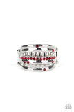 Make A SHEEN - Red Ring - Paparazzi Accessories Ring Bedazzle Me Pretty Mobile Fashion Boutique