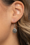 Make Me a MEDALLION-aire - Silver Necklace - Paparazzi Accessories Necklace Bedazzle Me Pretty Mobile Fashion Boutique