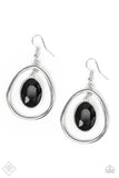 Make NOIR Mistake - Black Earrings - Paparazzi Accessories Earrings Bedazzle Me Pretty Mobile Fashion Boutique