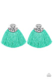 Make Some PLUME - Green Earrings - Paparazzi Accessories Earrings Bedazzle Me Pretty Mobile Fashion Boutique