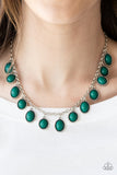 Make Some ROAM! - Green Necklace - Paparazzi Accessories Necklace Bedazzle Me Pretty Mobile Fashion Boutique