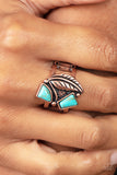 Make the NEST of It - Copper Ring - Paparazzi Accessories Ring Bedazzle Me Pretty Mobile Fashion Boutique