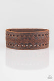 Make The WEST Of It - Brown MEN'S Bracelet - Paparazzi Accessories Bracelet Bedazzle Me Pretty Mobile Fashion Boutique