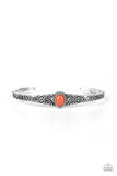 Make Your Own Path - Orange Bracelet - Paparazzi Accessories Bracelet Bedazzle Me Pretty Mobile Fashion Boutique
