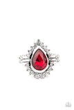 Make Your TRADEMARK - Red Ring - Paparazzi Accessories Ring Bedazzle Me Pretty Mobile Fashion Boutique