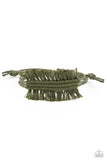 Make Yourself at HOMESPUN - Green Bracelet - Paparazzi Accessories Bracelet Bedazzle Me Pretty Mobile Fashion Boutique