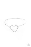 Make Yourself HEART - Silver Bracelet - Paparazzi Accessories Bracelet Bedazzle Me Pretty Mobile Fashion Boutique