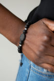Makes Perfect SENSEI - Black Bracelet - Paparazzi Accessories Bracelet Bedazzle Me Pretty Mobile Fashion Boutique