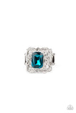 Making GLEAMS Come True - Blue Ring - Paparazzi Accessories Ring Bedazzle Me Pretty Mobile Fashion Boutique