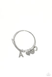 Making It INITIAL - Silver - A Bracelet - Paparazzi Accessories Bracelet Bedazzle Me Pretty Mobile Fashion Boutique