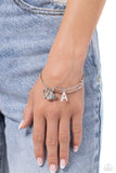 Making It INITIAL - Silver - A Bracelet - Paparazzi Accessories Bracelet Bedazzle Me Pretty Mobile Fashion Boutique