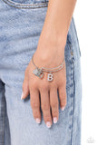 Making It INITIAL - Silver - B Bracelet - Paparazzi Accessories Bracelet Bedazzle Me Pretty Mobile Fashion Boutique